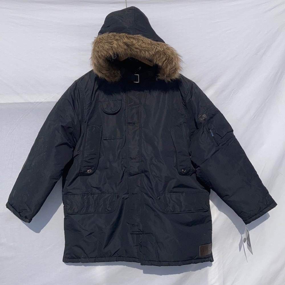 Rocawear Classic Winter Jacket Fur Lined Removable Hood